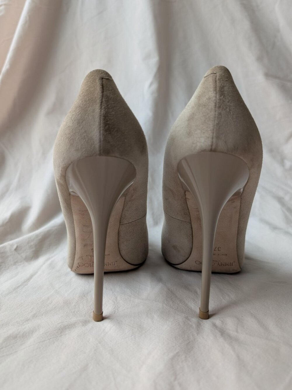 JIMMY CHOO Anouk Suede Pointed-Toe Pump | Size EU 37.5/US 7.5 - Picture 5 of 10